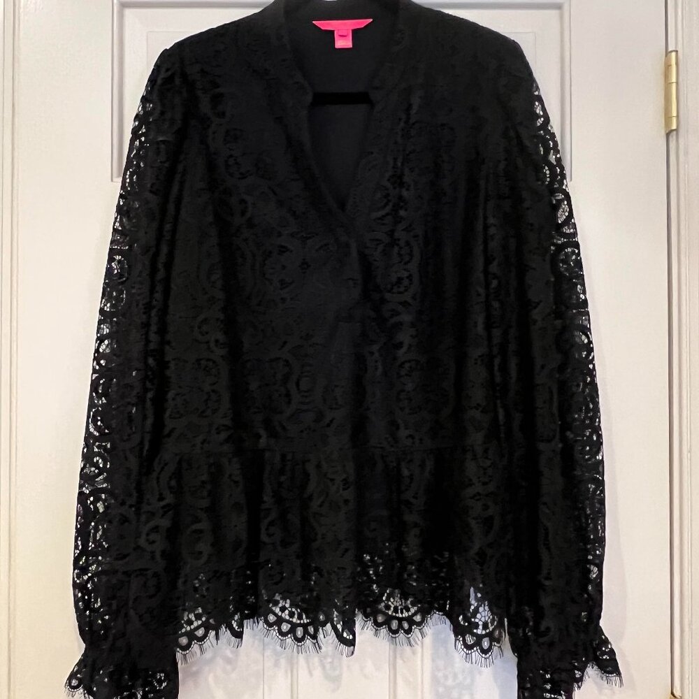 Lilly Pulitzer Jacelynne Lace Top - Perfect for the Holidays